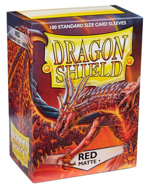 Dragon Shield Matte Sleeves - Red (100-pack)