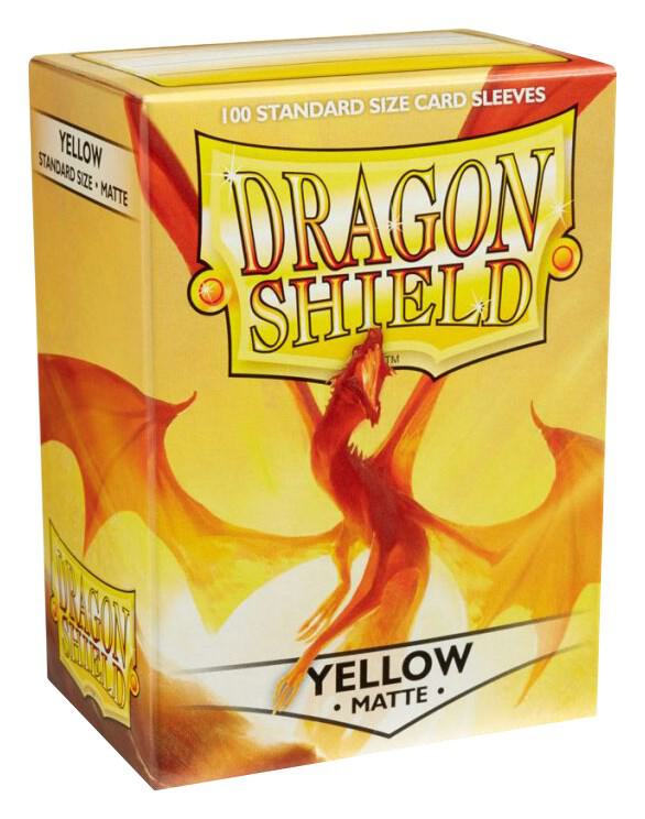 Dragon Shield Matte Sleeves - Yellow (100-pack)