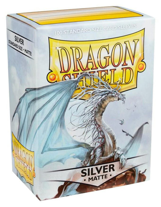 Dragon Shield Matte Sleeves - Silver (100-pack)