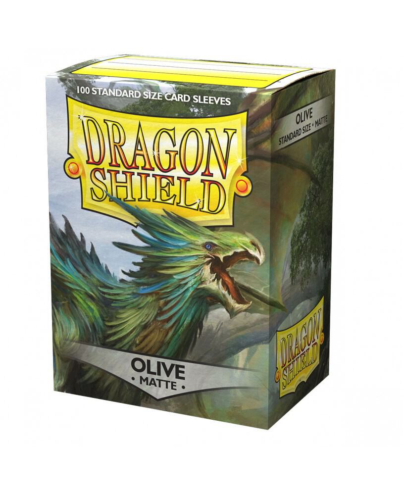 Dragon Shield Matte Sleeves - Olive (100-pack)