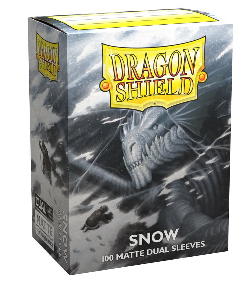 Dragon Shield Dual Matte Sleeves - Snow (100-pack)