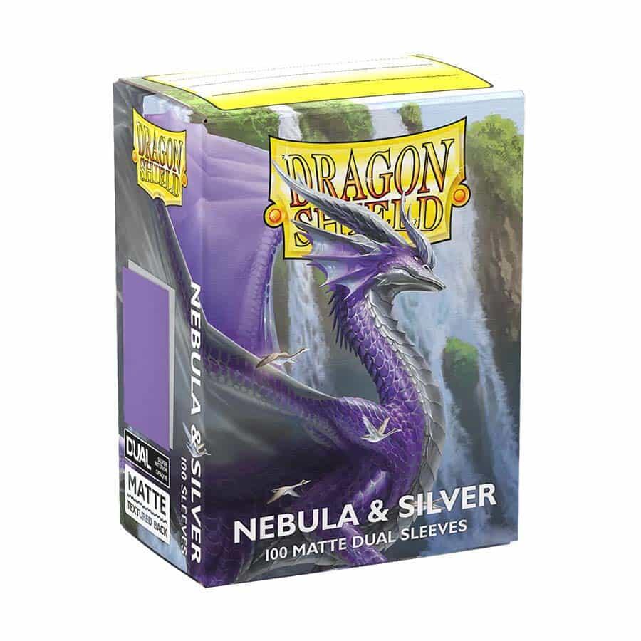 Dragon Shield Dual Matte Sleeves - Nebula & Silver (100-pack)