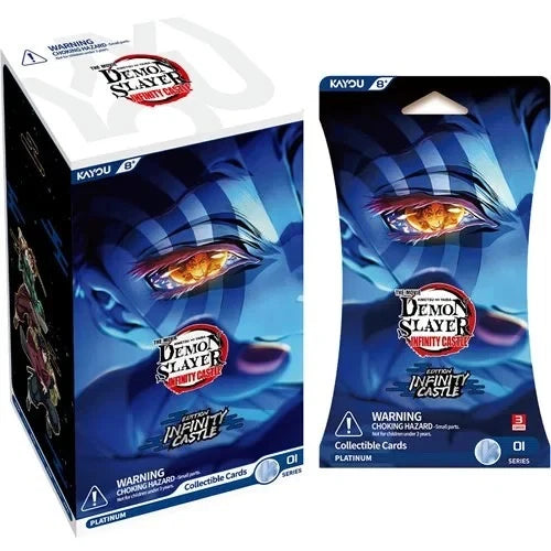 Kayou Demon Slayer Infinity Castle Series 01 Platinum display and pack